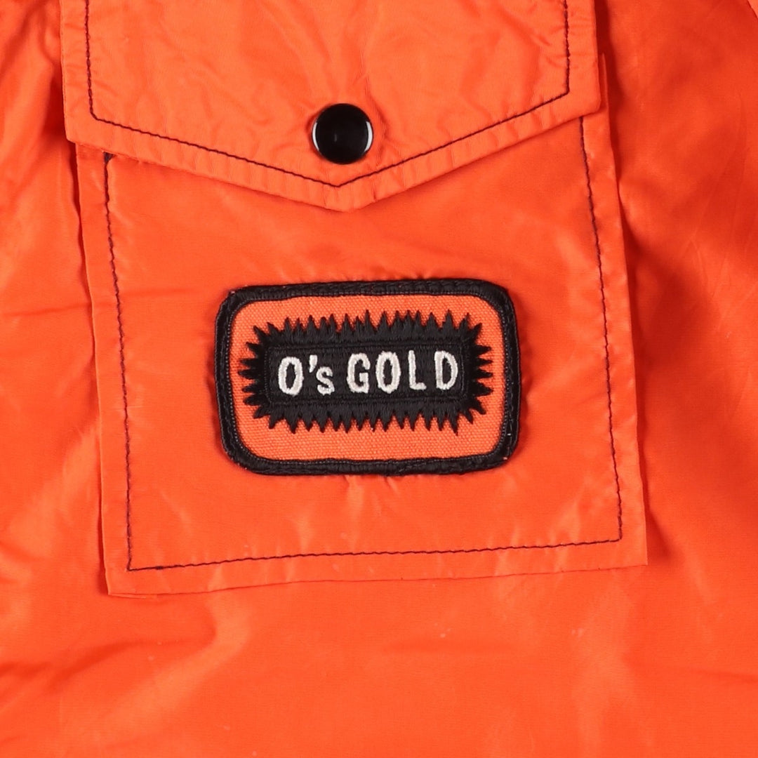 Vintage 1970'S Swingster collared nylon jacket, made in the USA, size M, men's Nylon orange type Vintage Second Hand