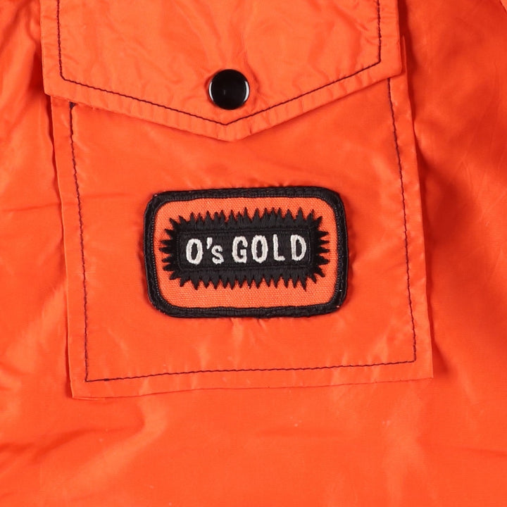 Vintage 1970'S Swingster collared nylon jacket, made in the USA, size M, men's Nylon orange type Vintage Second Hand