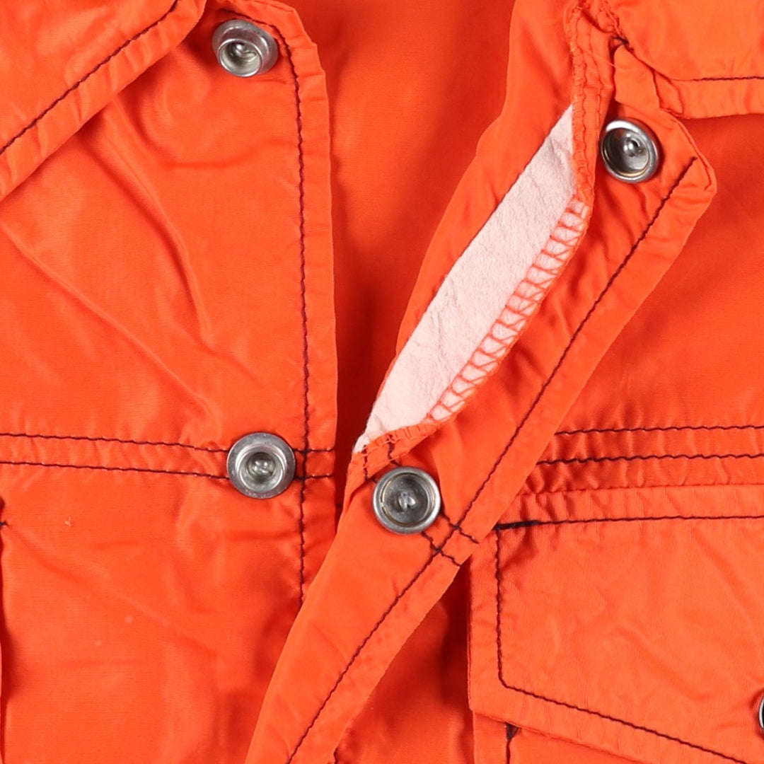 Vintage 1970'S Swingster collared nylon jacket, made in the USA, size M, men's Nylon orange type Vintage Second Hand