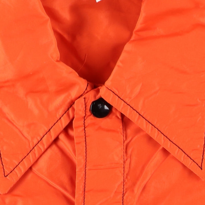 Vintage 1970'S Swingster collared nylon jacket, made in the USA, size M, men's Nylon orange type Vintage Second Hand