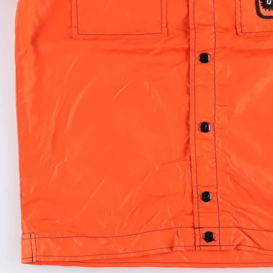 Vintage 1970'S Swingster collared nylon jacket, made in the USA, size M, men's Nylon orange type Vintage Second Hand