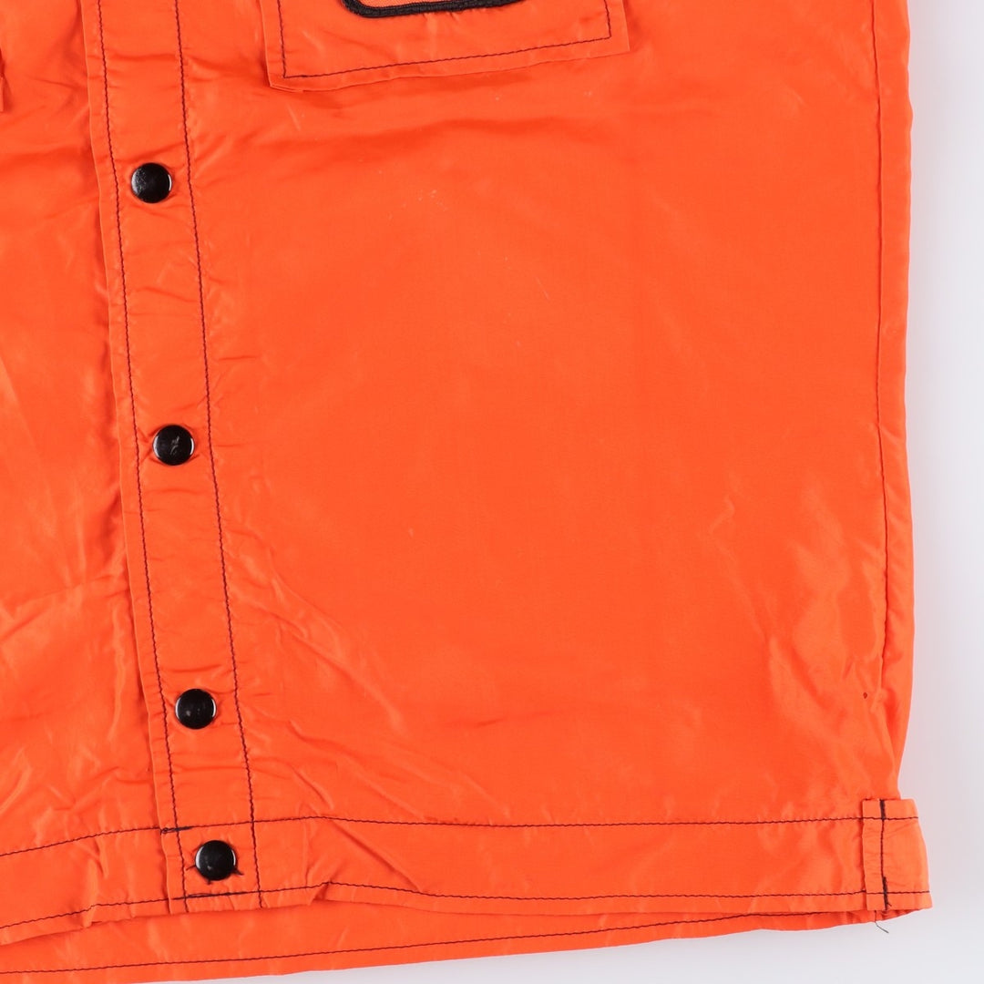 Vintage 1970'S Swingster collared nylon jacket, made in the USA, size M, men's Nylon orange type Vintage Second Hand