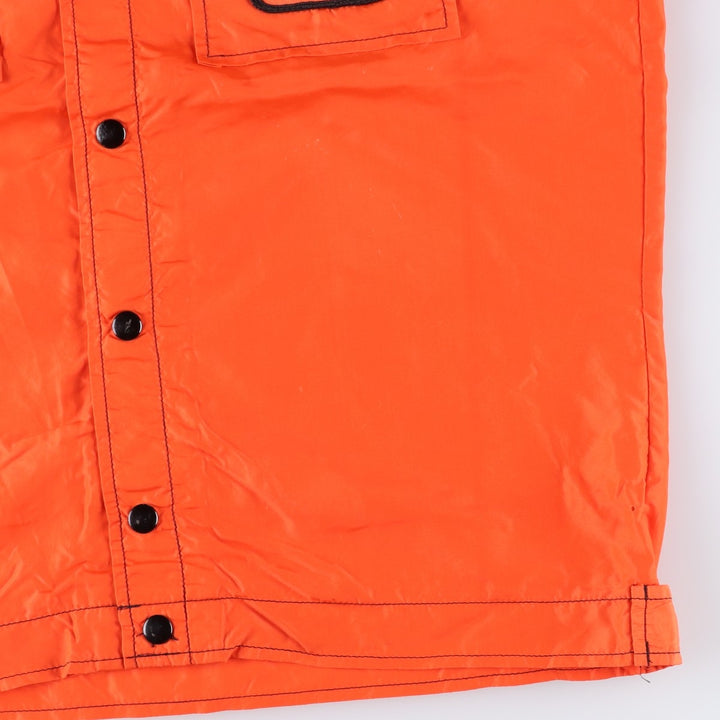 Vintage 1970'S Swingster collared nylon jacket, made in the USA, size M, men's Nylon orange type Vintage Second Hand