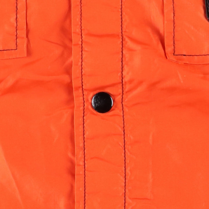 Vintage 1970'S Swingster collared nylon jacket, made in the USA, size M, men's Nylon orange type Vintage Second Hand