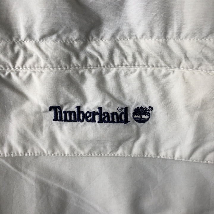 90s-00'S Timberland nylon jacket, men's size L (approx.) cotton ivory Vintage Second Hand