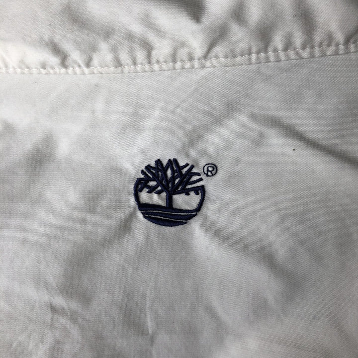 90s-00'S Timberland nylon jacket, men's size L (approx.) cotton ivory Vintage Second Hand
