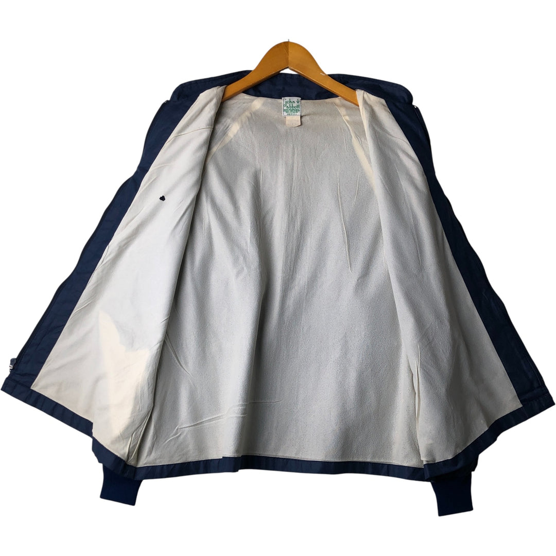 Vintage 1980'S John Abbott windbreaker, made in the USA, men's size XL polyester navy blue type Vintage Second Hand
