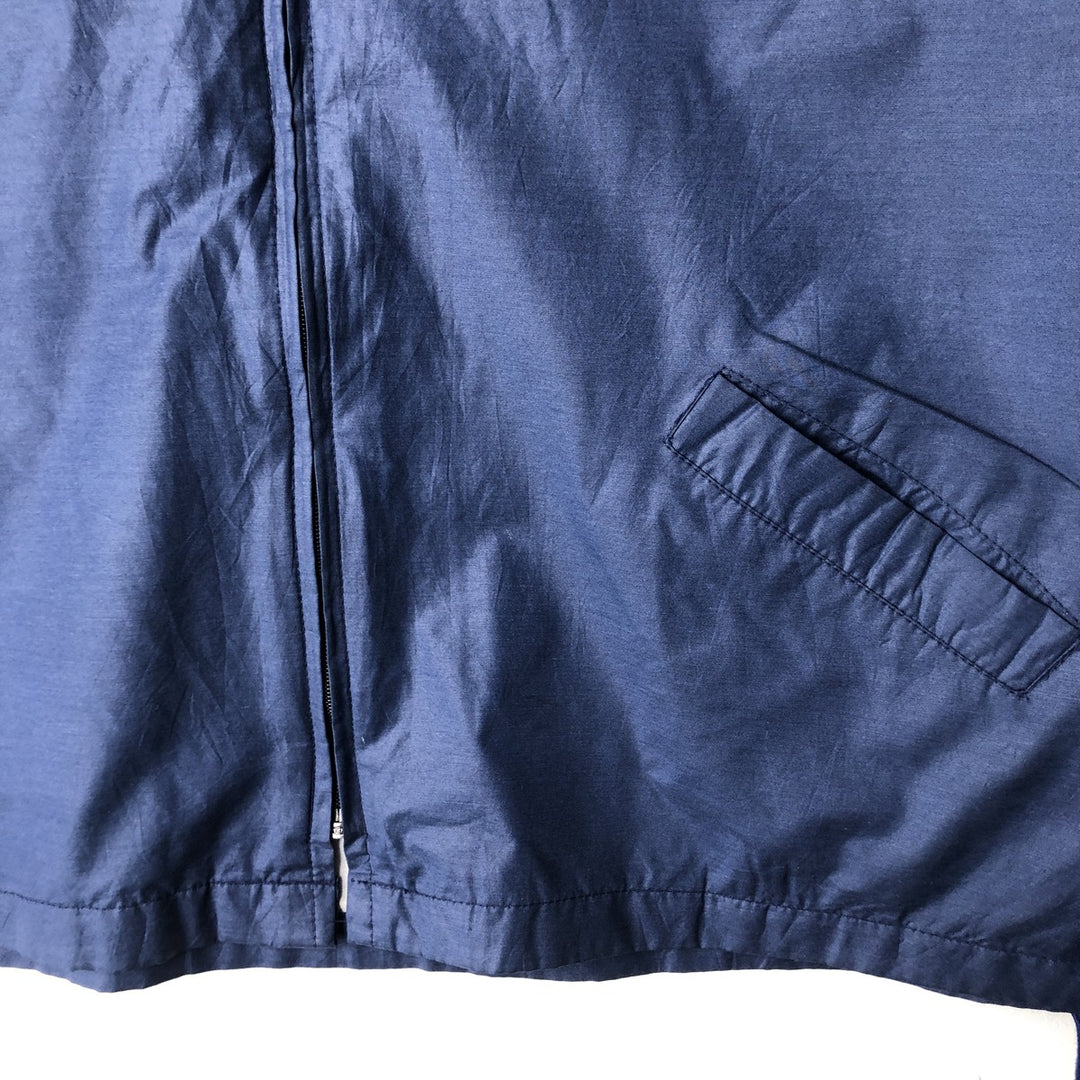 Vintage 1980'S John Abbott windbreaker, made in the USA, men's size XL polyester navy blue type Vintage Second Hand