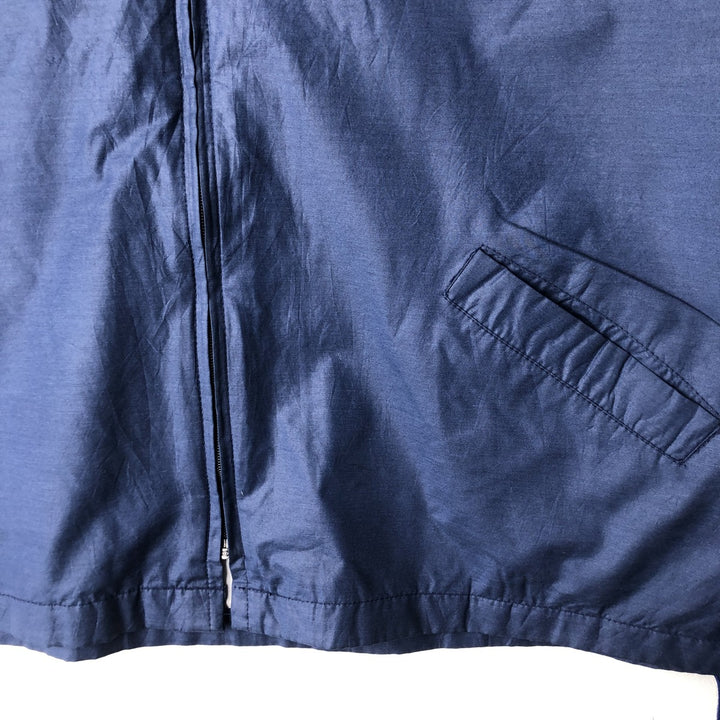 Vintage 1980'S John Abbott windbreaker, made in the USA, men's size XL polyester navy blue type Vintage Second Hand