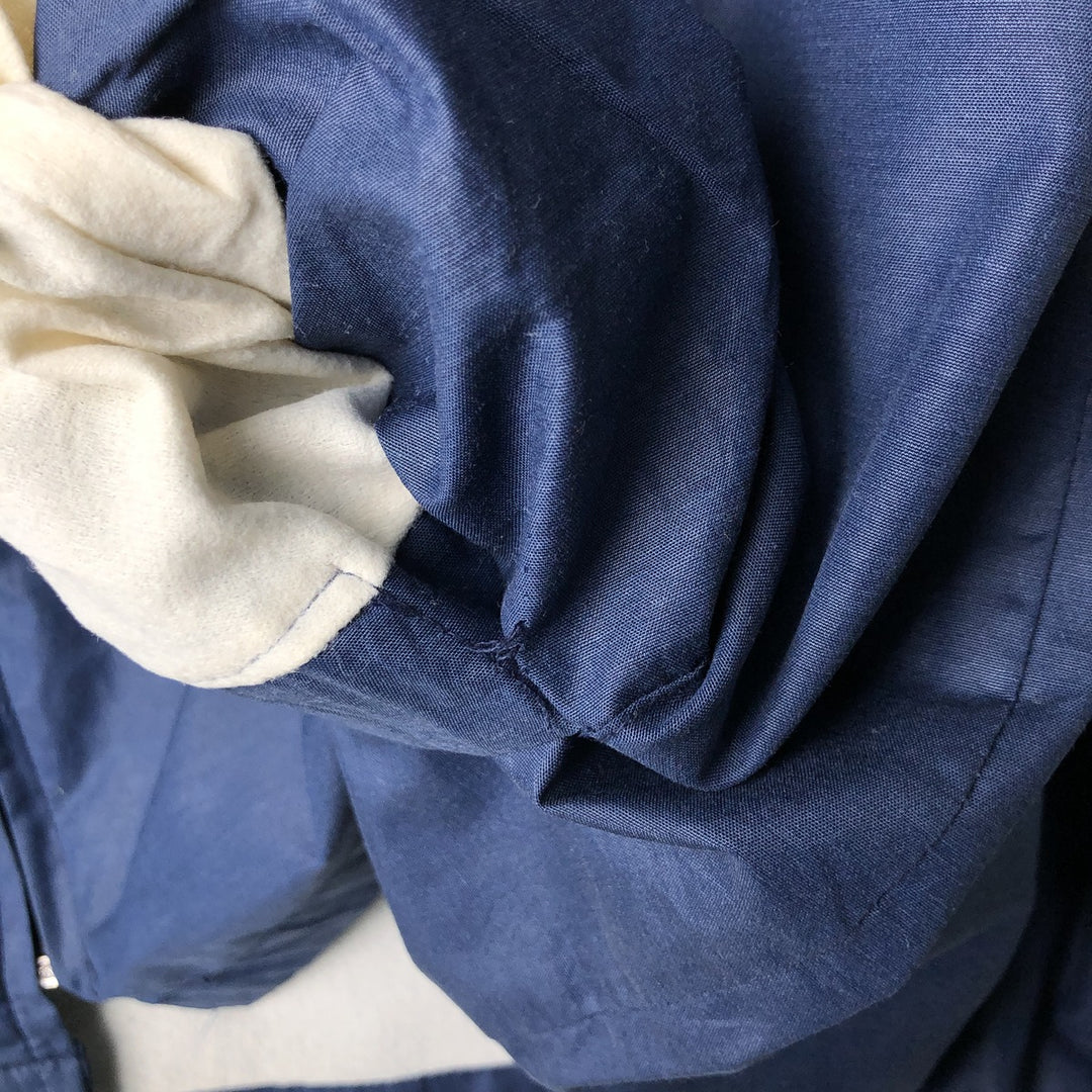 Vintage 1980'S John Abbott windbreaker, made in the USA, men's size XL polyester navy blue type Vintage Second Hand