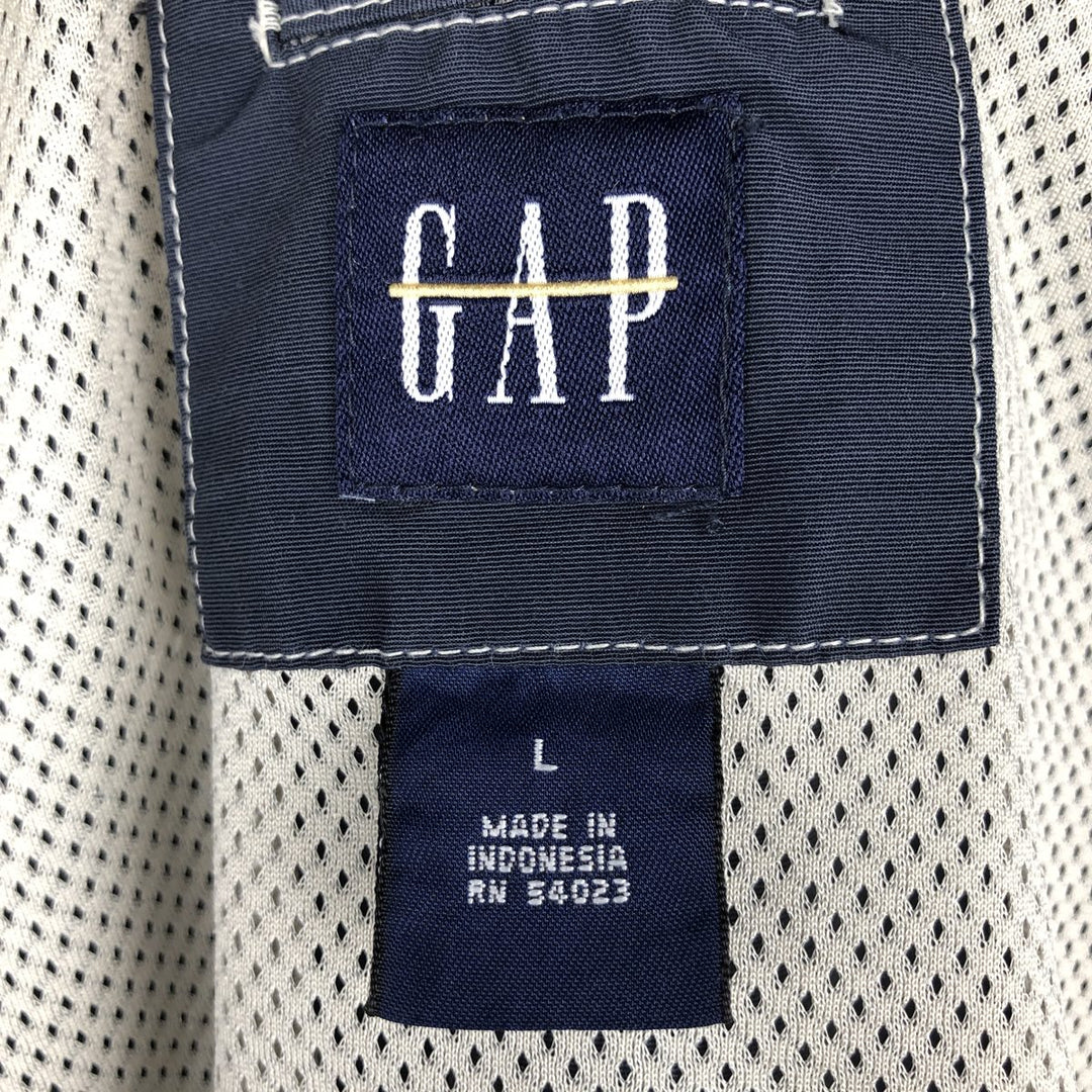 2000'S GAP cotton jacket, men's size L cotton navy blue type Vintage Second Hand