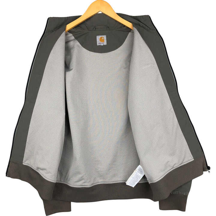 Carhartt Relay Jacket nylon jacket, men's size L Nylon Khaki type sage green Vintage Second Hand