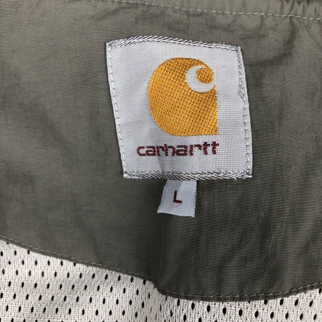 Carhartt Relay Jacket nylon jacket, men's size L Nylon Khaki type sage green Vintage Second Hand