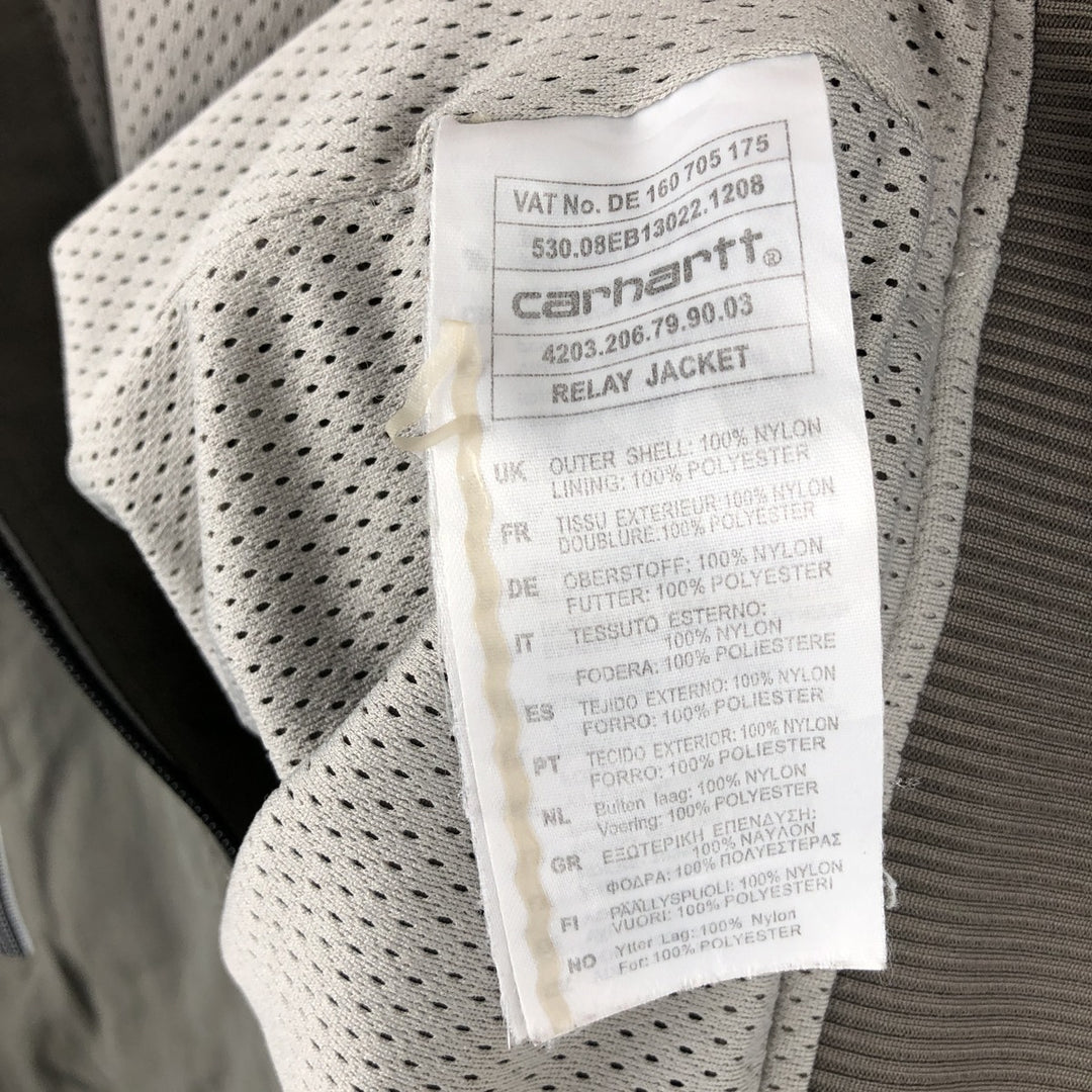 Carhartt Relay Jacket nylon jacket, men's size L Nylon Khaki type sage green Vintage Second Hand