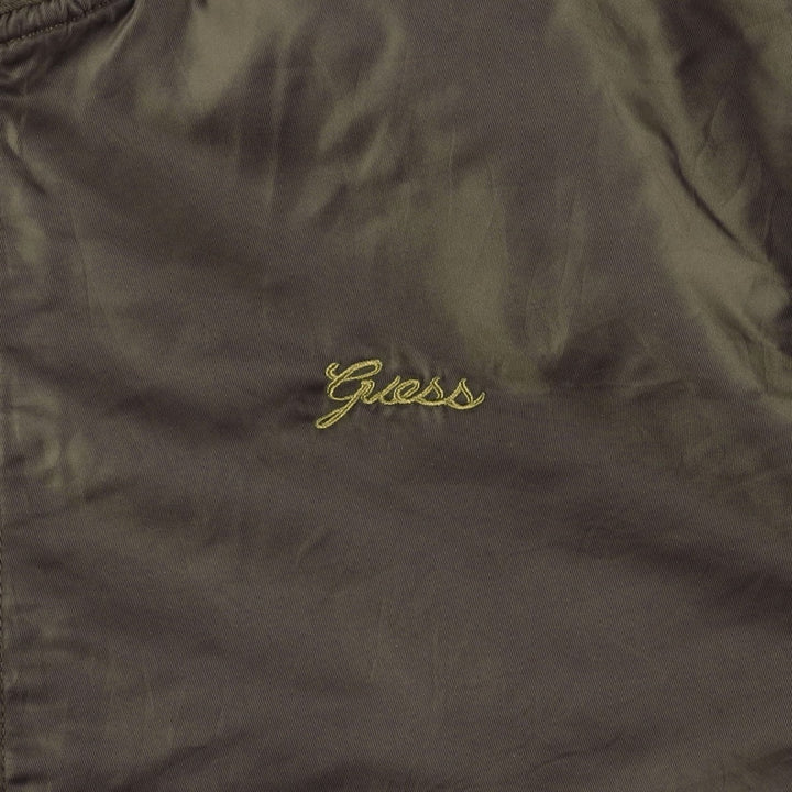 Guess MA-1 Military Flight Jacket, Men's Size XL Nylon brown type Vintage Second Hand