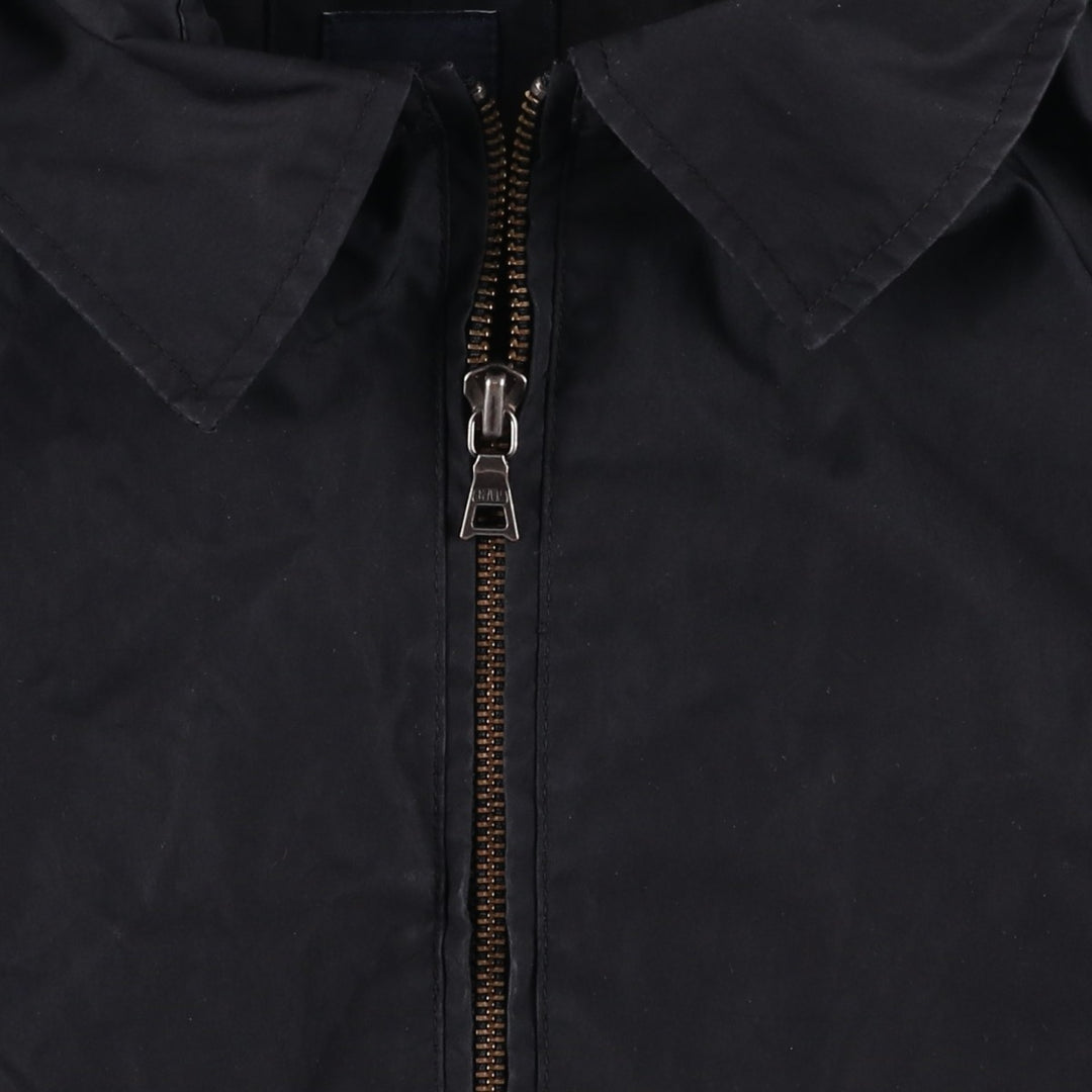GAP Collared Windbreaker, Men's Size L polyester black type Vintage Second Hand