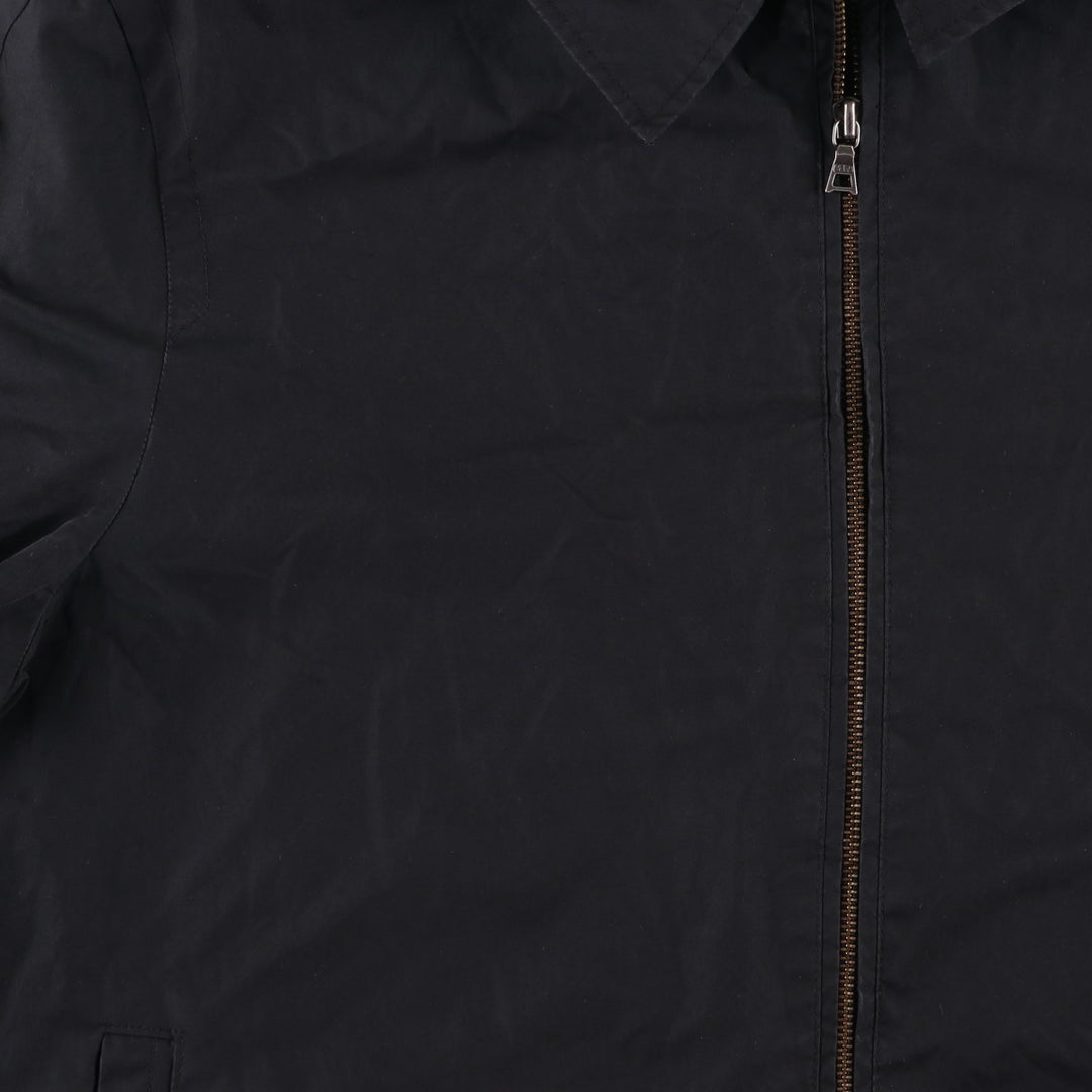 GAP Collared Windbreaker, Men's Size L polyester black type Vintage Second Hand