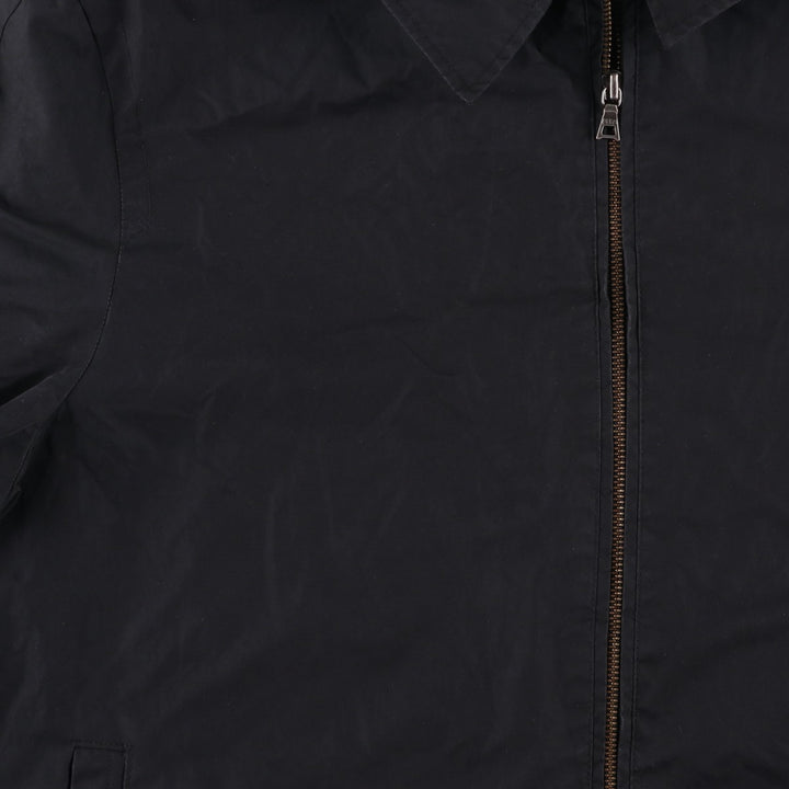 GAP Collared Windbreaker, Men's Size L polyester black type Vintage Second Hand