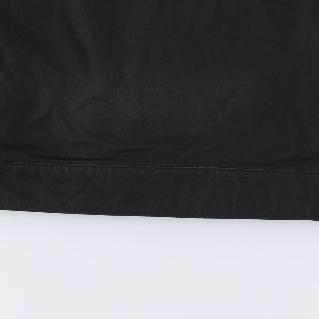 GAP Collared Windbreaker, Men's Size L polyester black type Vintage Second Hand