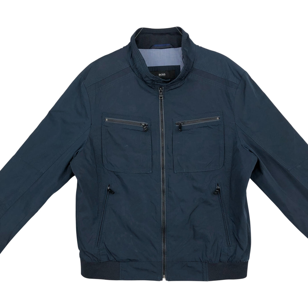 Hugo Boss windbreaker, men's size L unclear navy blue type Vintage Second Hand