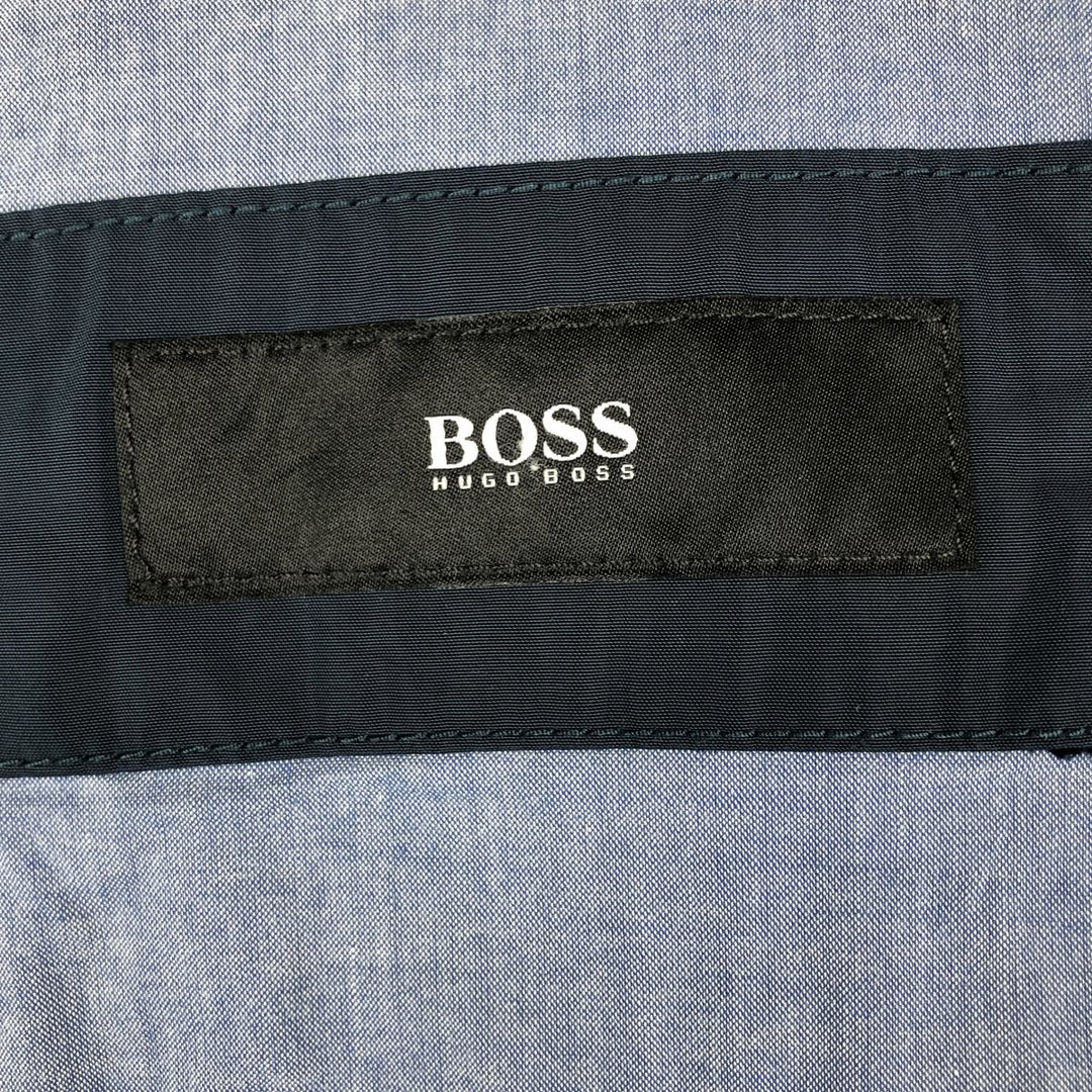 Hugo Boss windbreaker, men's size L unclear navy blue type Vintage Second Hand
