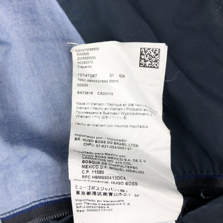 Hugo Boss windbreaker, men's size L unclear navy blue type Vintage Second Hand