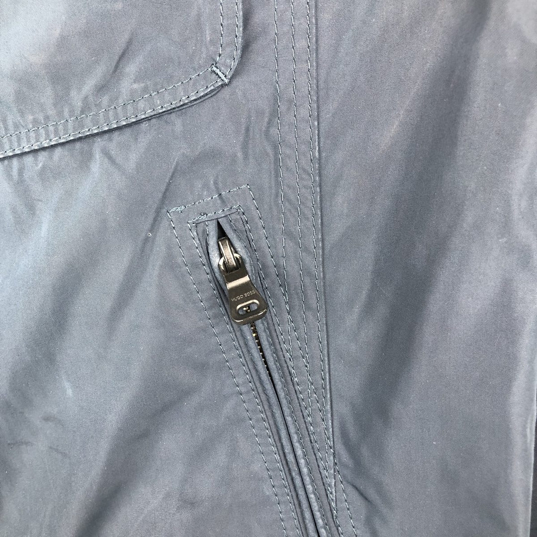 Hugo Boss windbreaker, men's size L unclear navy blue type Vintage Second Hand