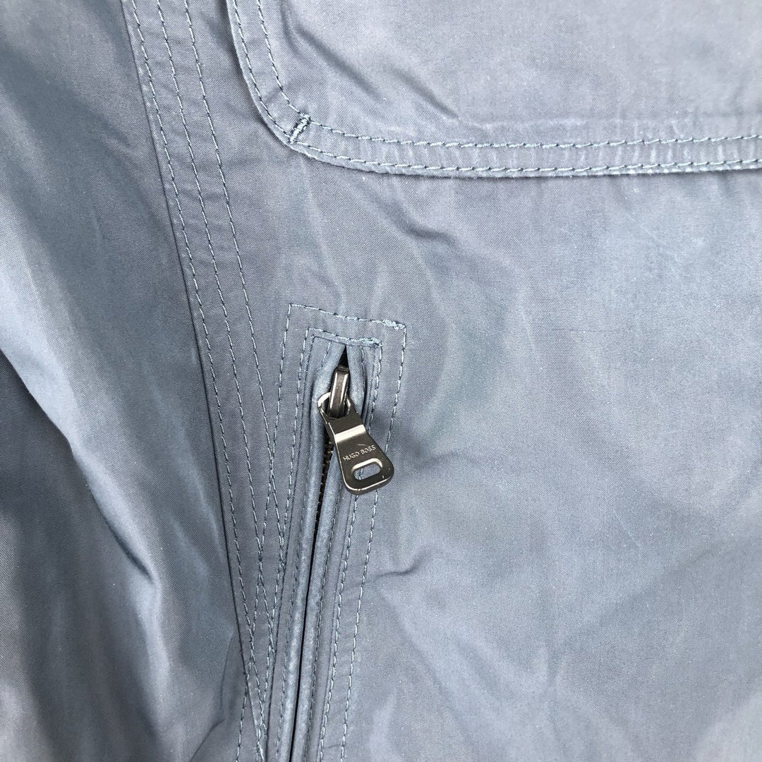 Hugo Boss windbreaker, men's size L unclear navy blue type Vintage Second Hand