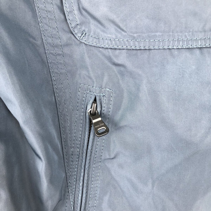 Hugo Boss windbreaker, men's size L unclear navy blue type Vintage Second Hand