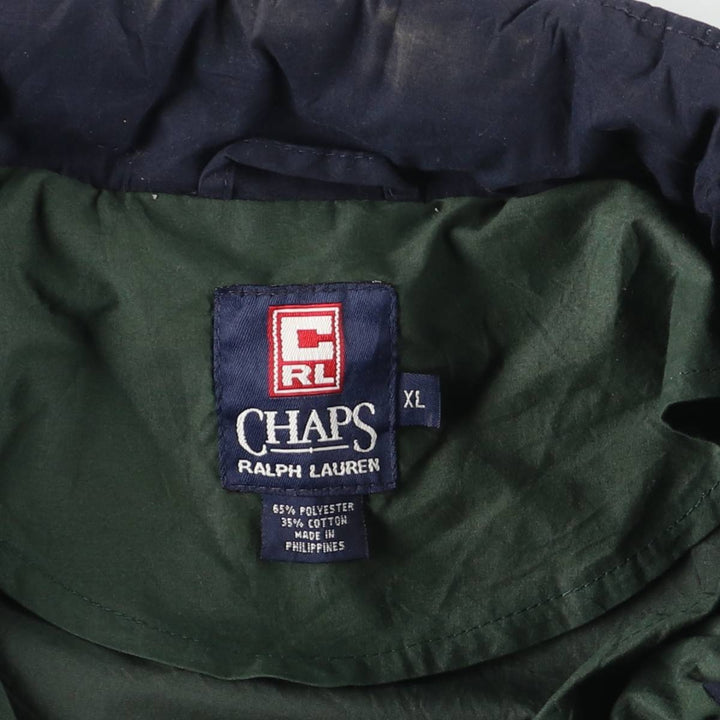 Ralph Lauren CHAPS Anorak Jacket, Men's XL polyester green type Vintage Second Hand