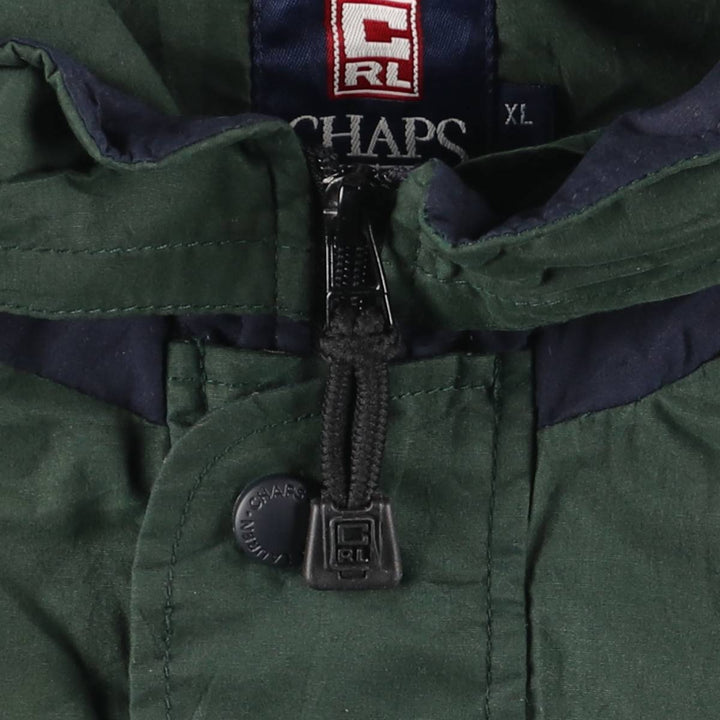 Ralph Lauren CHAPS Anorak Jacket, Men's XL polyester green type Vintage Second Hand