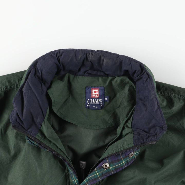 Ralph Lauren CHAPS Anorak Jacket, Men's XL polyester green type Vintage Second Hand
