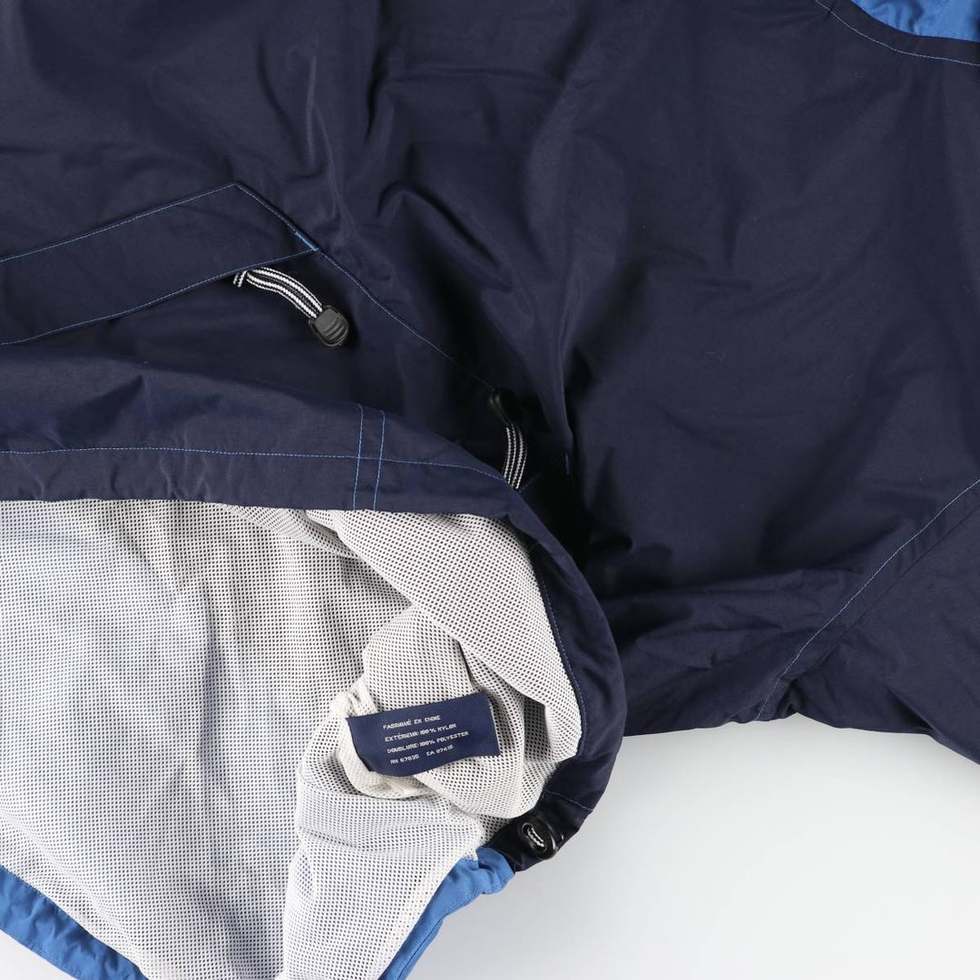 Vintage 90'S Nautica Anorak Parka, Men's Size L Nylon blue type Vintage Second Hand