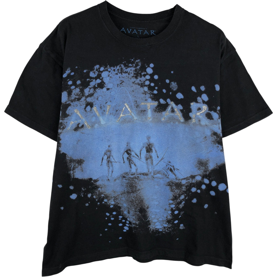 00'S AVATAR Movie T-shirt, Men's, Size L cotton black type Vintage Second Hand