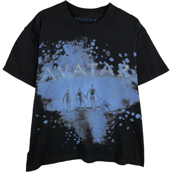 00'S AVATAR Movie T-shirt, Men's, Size L cotton black type Vintage Second Hand