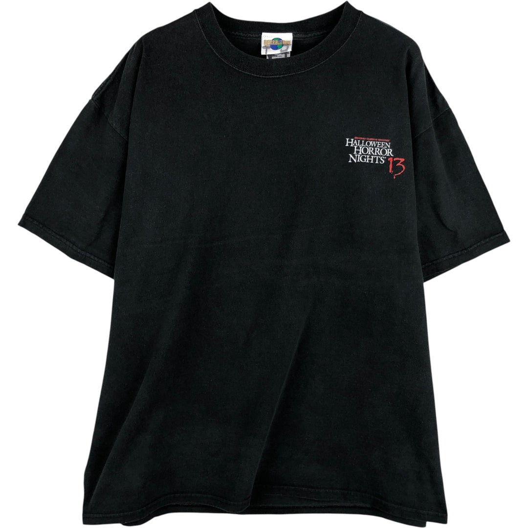 2000'S Hanes Universal Studios Advertising T-Shirt, Made in USA, Men's XL cotton black type Vintage Second Hand