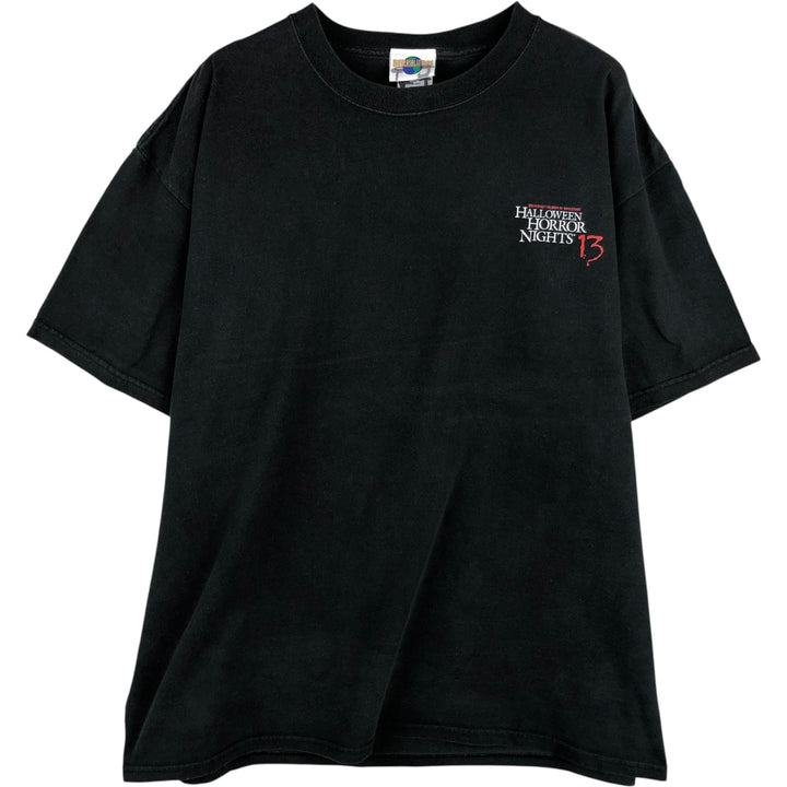 2000'S Hanes Universal Studios Advertising T-Shirt, Made in USA, Men's XL cotton black type Vintage Second Hand