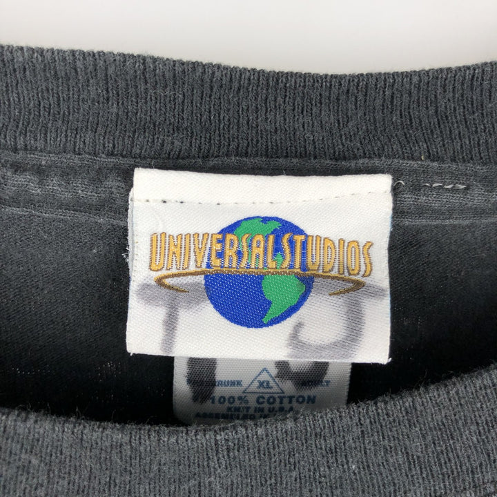 2000'S Hanes Universal Studios Advertising T-Shirt, Made in USA, Men's XL cotton black type Vintage Second Hand