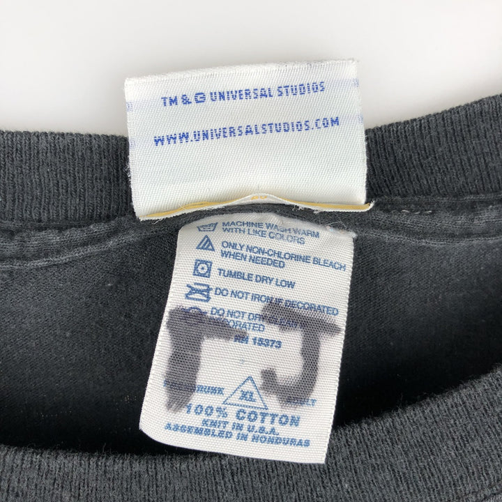 2000'S Hanes Universal Studios Advertising T-Shirt, Made in USA, Men's XL cotton black type Vintage Second Hand