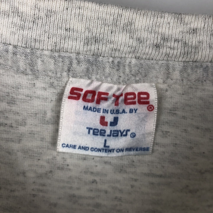 Vintage 80s-90'S SOF TEE Trust Company Bank Advertising T-Shirt, Made in USA, Men's Size L cotton gray type Vintage Second Hand