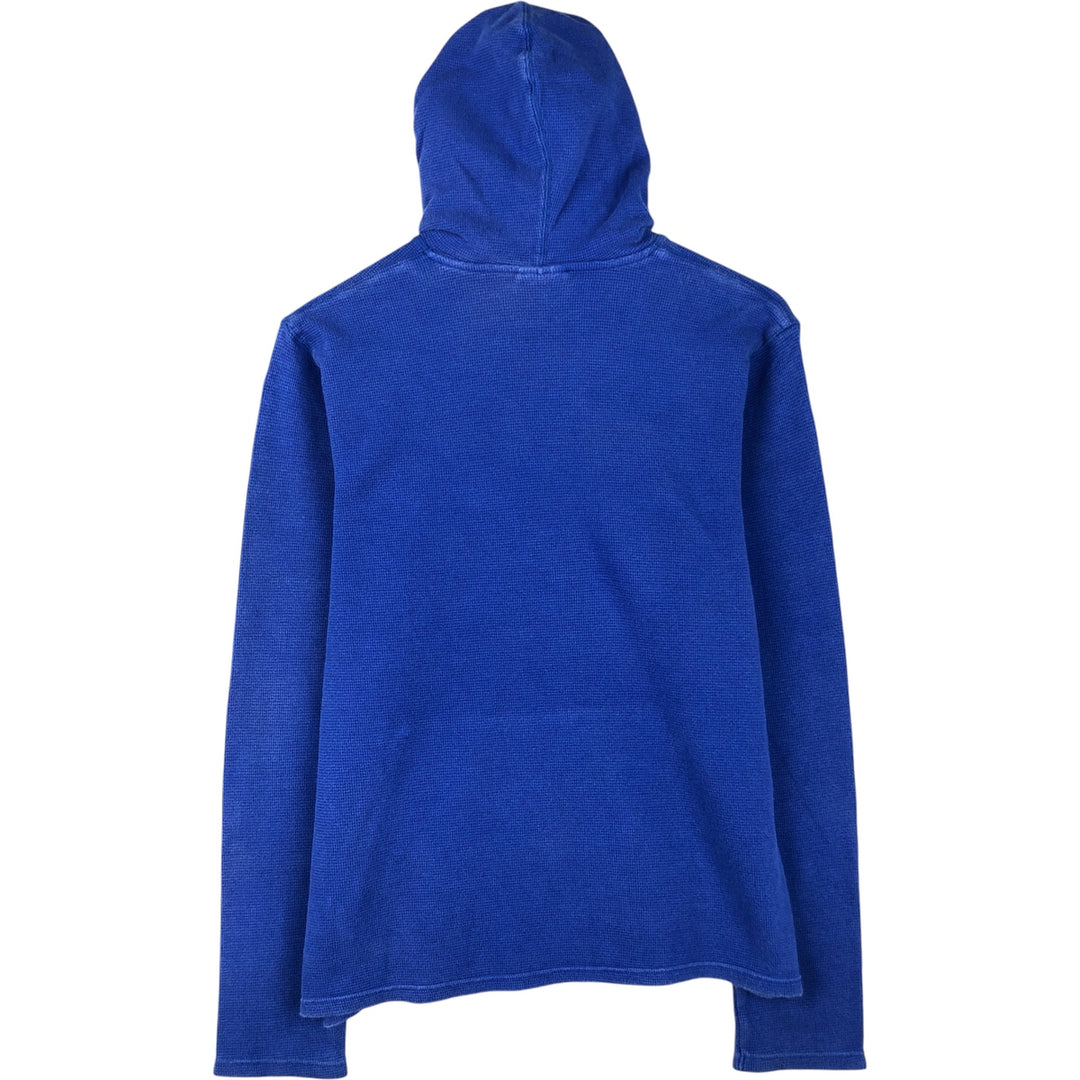 Ralph Lauren POLO RALPH LAUREN Hooded Thermal Long T-Shirt Waffle Men's M cotton blue type Vintage Second Hand