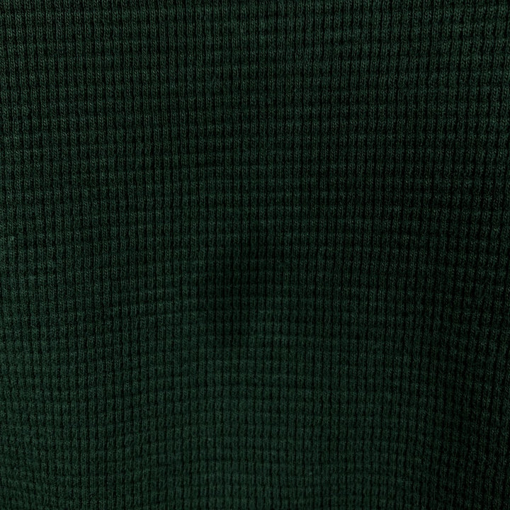Ralph Lauren POLO RALPH LAUREN Thermal Ron T-shirt Honeycomb Men's L size cotton green type Vintage Second Hand