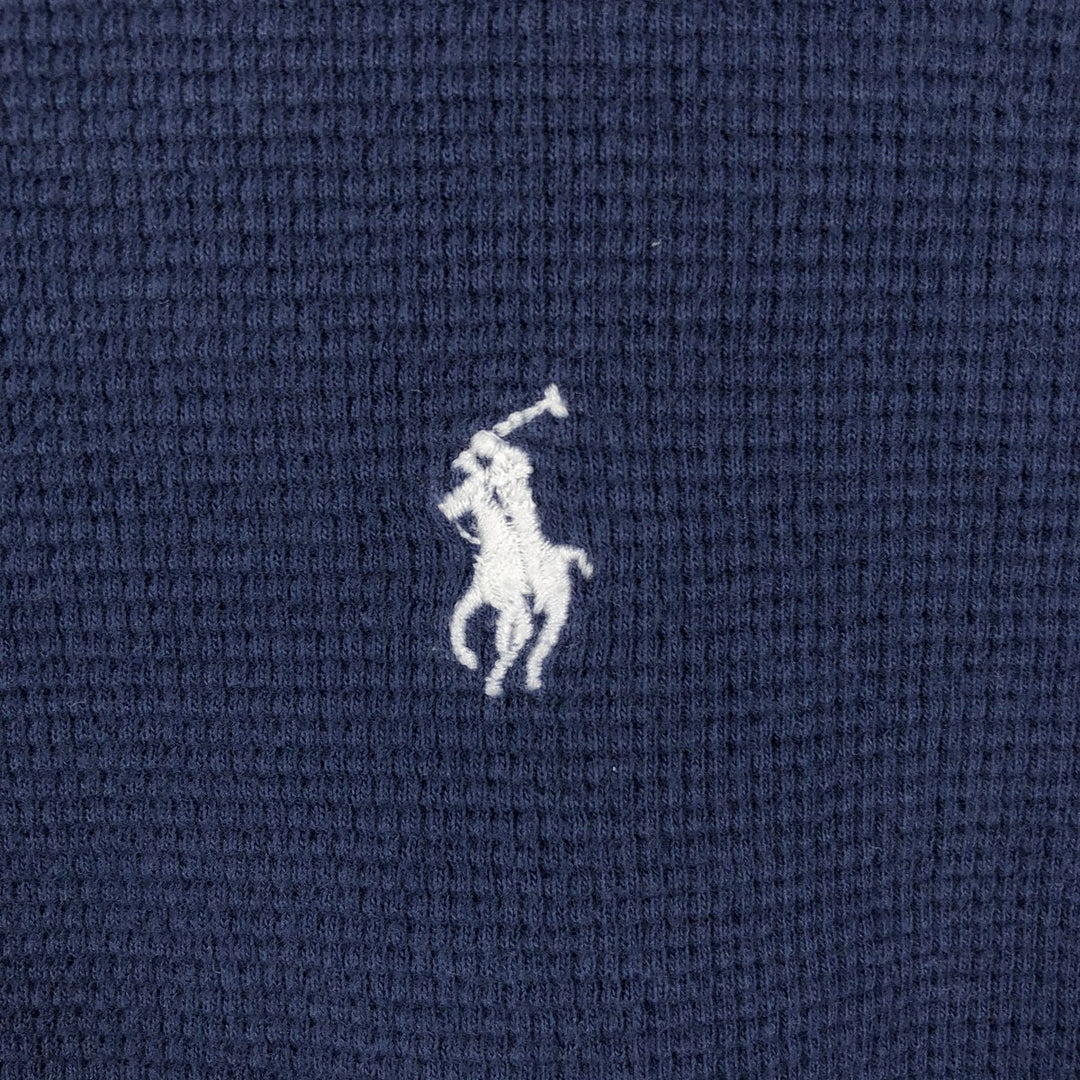 Ralph Lauren POLO RALPH LAUREN Thermal Long T-Shirt Men's XL cotton navy blue type Vintage Second Hand