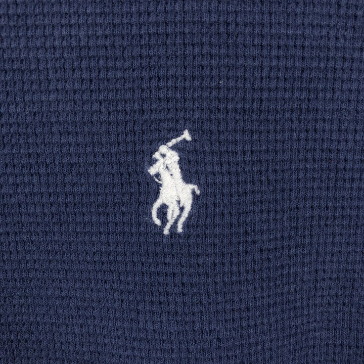 Ralph Lauren POLO RALPH LAUREN Thermal Long T-Shirt Men's XL cotton navy blue type Vintage Second Hand