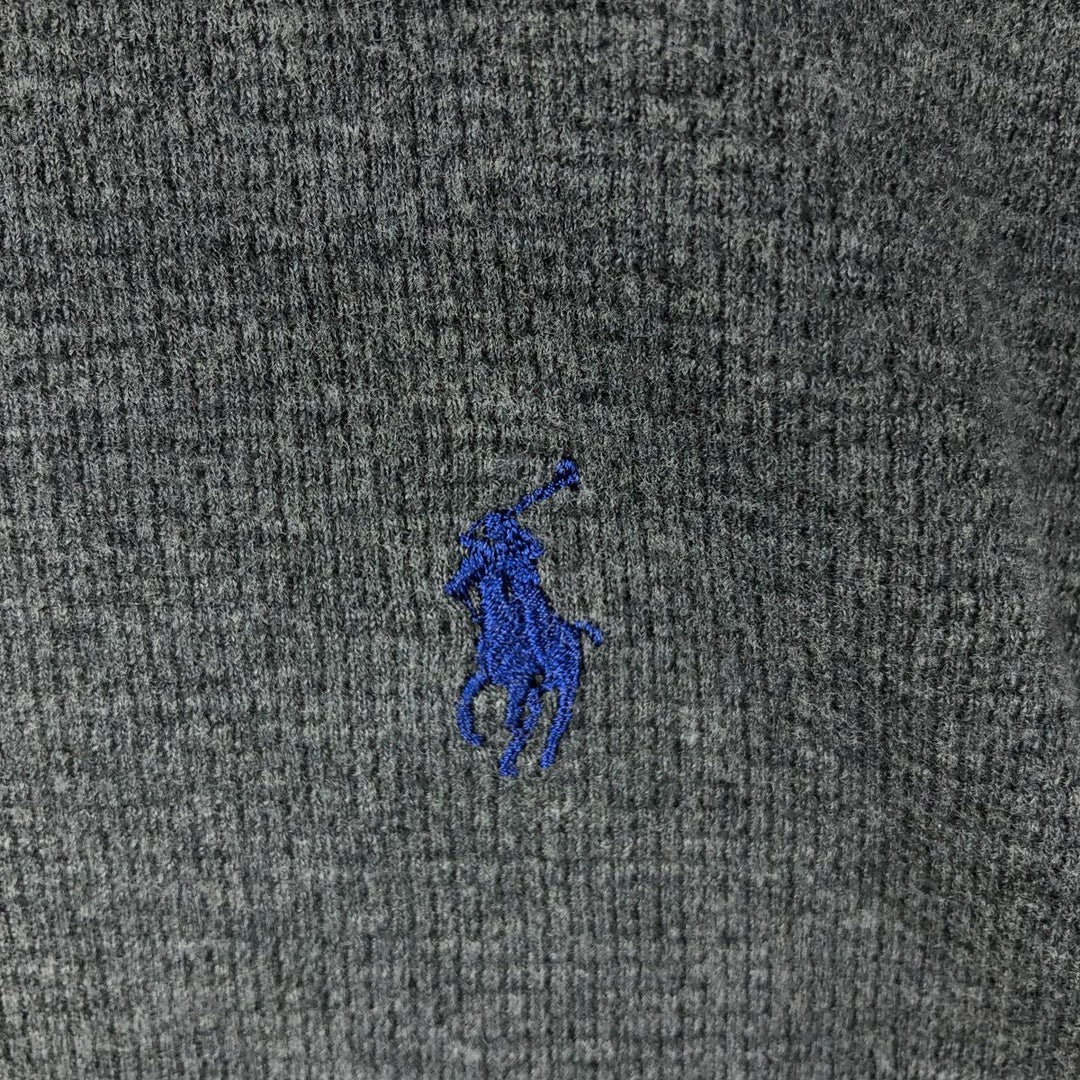 Ralph Lauren POLO RALPH LAUREN Thermal Long T-Shirt Men's XL unclear Charcoal Vintage Second Hand
