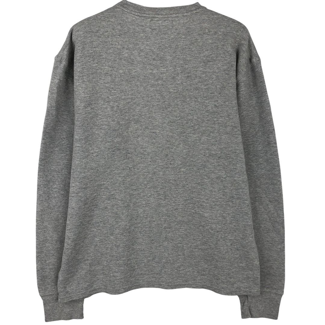 Ralph Lauren POLO RALPH LAUREN Thermal Long T-Shirt Men's Size L cotton gray type Vintage Second Hand