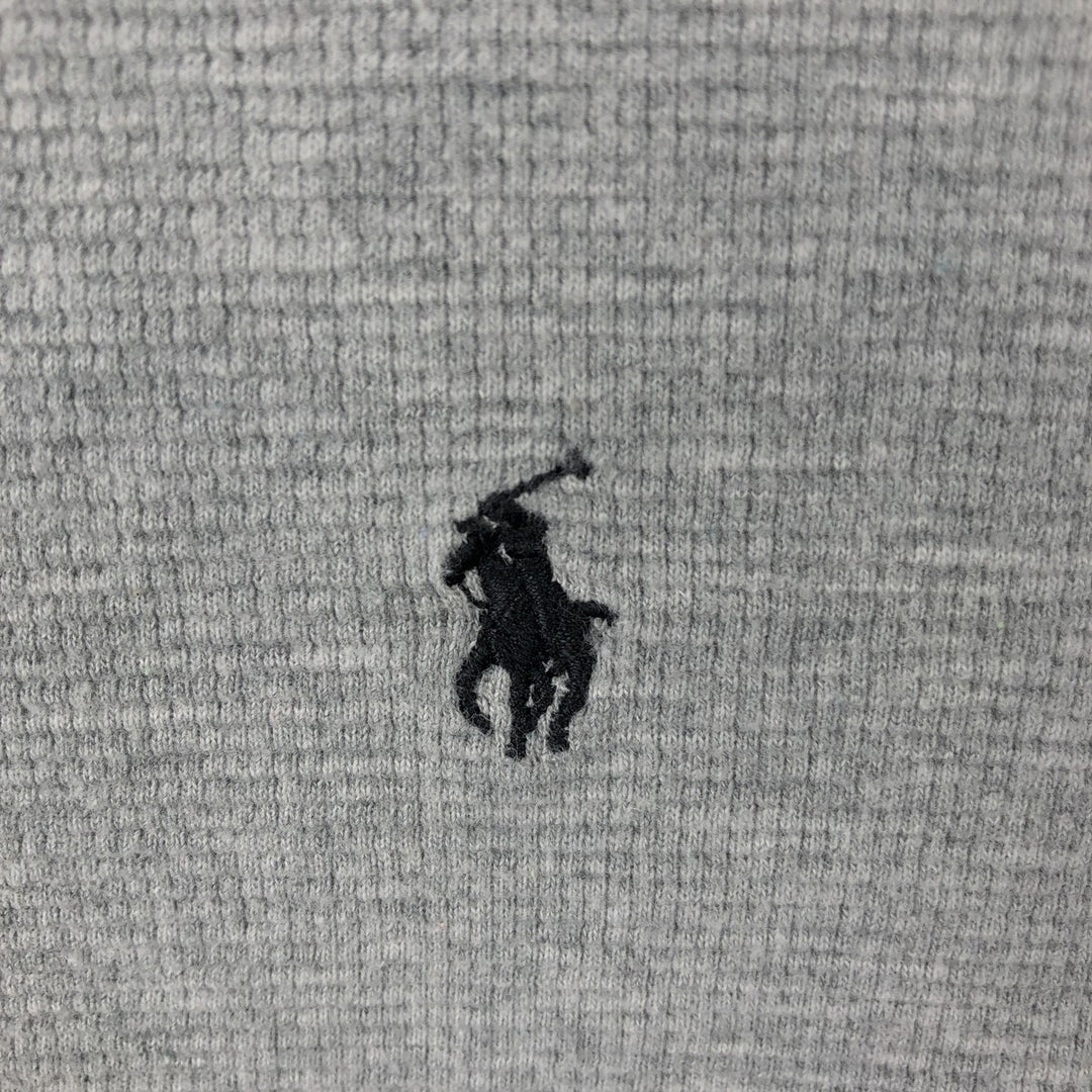 Ralph Lauren POLO RALPH LAUREN Thermal Long T-Shirt Men's Size L cotton gray type Vintage Second Hand