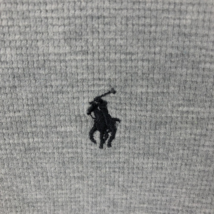 Ralph Lauren POLO RALPH LAUREN Thermal Long T-Shirt Men's Size L cotton gray type Vintage Second Hand