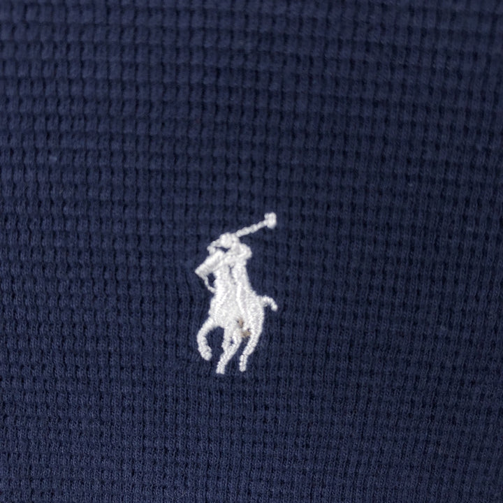Ralph Lauren POLO RALPH LAUREN SLEEPWEAR V-neck long T-shirt, men's size XXL cotton navy blue type Vintage Second Hand