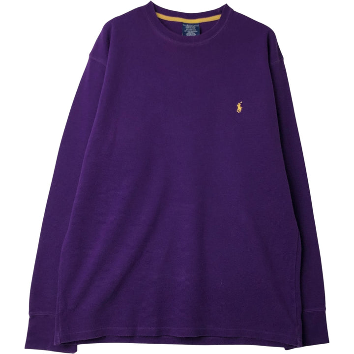 Ralph Lauren POLO RALPH LAUREN SLEEPWEAR Thermal Long T-Shirt, Men's XXL cotton purple type Vintage Second Hand